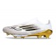 Scarpe da Calcio adidas F50+ LL FG Bianco Nero Core Oro Met