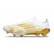 Scarpe da Calcio adidas F50+ LL FG Bianco Oro Met
