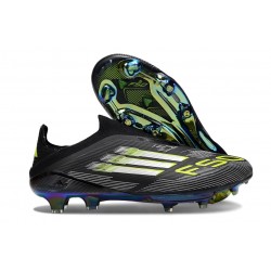 Scarpe da Calcio adidas F50+ LL FG Nero Core Ferro Metallizzato Limone Lucido