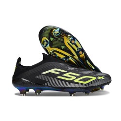 Scarpe adidas F50+ LL FG Nero Core Ferro Metallizzato Limone Lucido