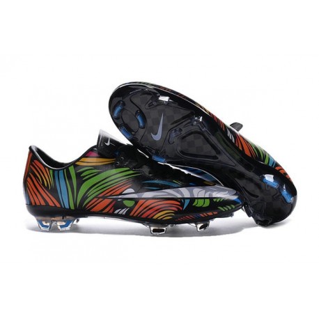 Nike Mercurial Vapor FG Scarpa da calcio per terreni duri - Uomo Nero Bianco Verde Blu Arancione Rosa Giallo