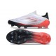adidas F50 Elite Senza Lacci FG Nuovo Bianco Nero Rosso