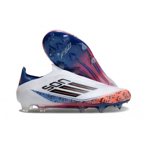 adidas F50 Elite Senza Lacci FG Nuovo Blanc Noir Rouge Vif