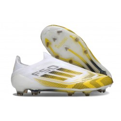 adidas F50 Elite Senza Lacci FG Nuovo Bianco Giallo