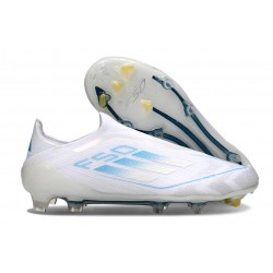adidas F50 Elite Senza Lacci FG Nuovo Bianco Perla Metallico
