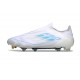 adidas F50 Elite Senza Lacci FG Nuovo Bianco Perla Metallico