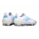 adidas F50 Elite Senza Lacci FG Nuovo Bianco Perla Metallico