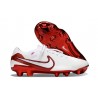 Scarpa Nike Tiempo Legend 10 Elite FG Bianco Cremisi Vivace