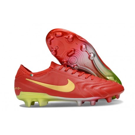 Scarpa Nike Tiempo Legend 10 Elite FG Rosso Oro