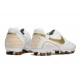 Scarpa Nike Tiempo Legend 10 Elite FG Bianco Oro