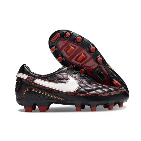 Scarpa Nike Tiempo Legend 10 Elite FG Nero Bianco Rosso
