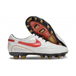 Scarpa Nike Tiempo Legend 10 Elite FG Ronaldo Bianco Rosso