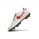 Scarpa Nike Tiempo Legend 10 Elite FG Ronaldo Bianco Rosso