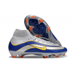 Nike Air Zoom Mercurial Superfly X Elite FG Argento Blu Giallo