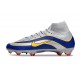 Nike Air Zoom Mercurial Superfly X Elite FG Argento Blu Giallo
