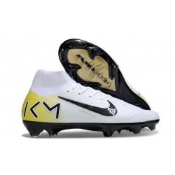 Nike Air Zoom Mercurial Superfly X Elite FG Bianco Nero Giallo