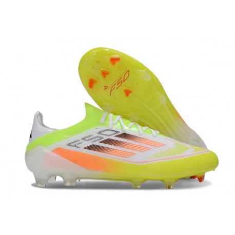 adidas F50 Elite FG Nuovo Giallo Bianco Arancione