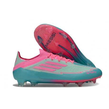 adidas F50 Elite FG Nuovo X Messi Flash Acqua Rosa Lucido Ciano Lucido