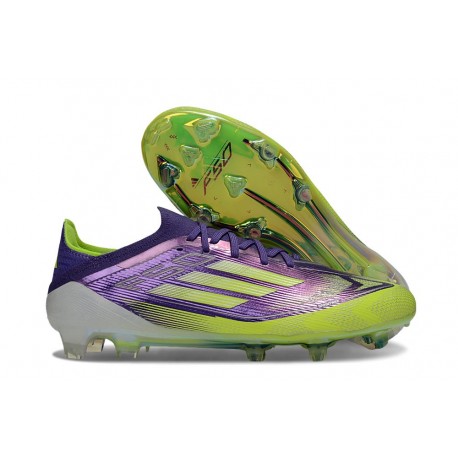 adidas F50 Elite FG Nuovo Viola Rush Limone Lucido