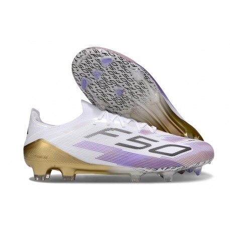 adidas F50 Elite FG Nuovo Bianco Viola Nero