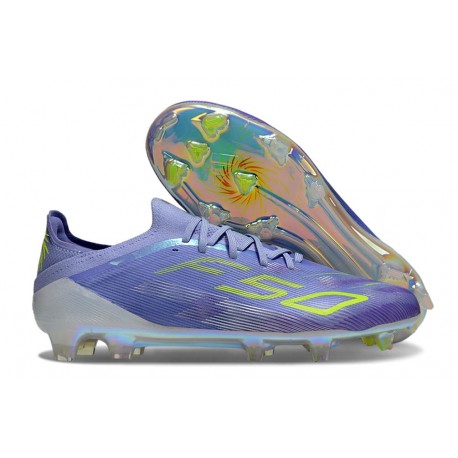 adidas F50 Elite FG Nuovo Viola Tone Limone Lucido Viola Rush