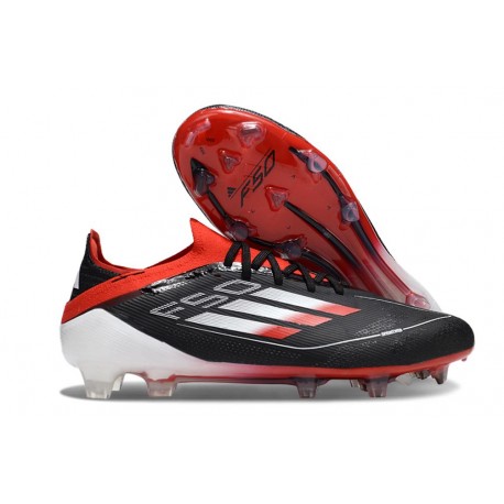 adidas F50 Elite FG Nuovo Nero Rosso Bianco