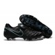 Nuove Scarpe Calcio Nike Tiempo Genio Leather FG Nero Blu
