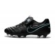 Nuove Scarpe Calcio Nike Tiempo Genio Leather FG Nero Blu