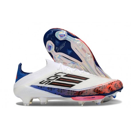 adidas F50 + FG MESSI Ftwr Bianco Rosso Lucido Argento Metallico