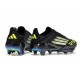 adidas Scarpe da Calcio F50 + FG Nero Core Ferro Metallizzato Limone Lucido