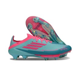 adidas Scarpe F50 + FG X Messi Flash Acqua Rosa Lucido Ciano Lucido