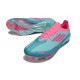 adidas Scarpe F50 + FG X Messi Flash Acqua Rosa Lucido Ciano Lucido