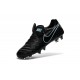 Nuove Scarpe Calcio Nike Tiempo Genio Leather FG Nero Blu
