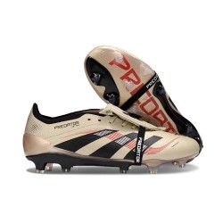 Adidas Predator Foldover Tongue Elite FG Platin Met Nero Aurora Rosso