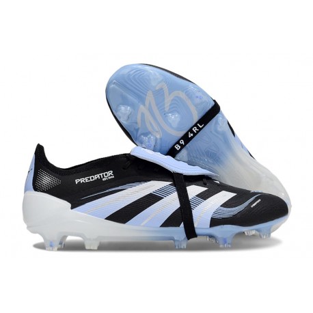Adidas Predator Foldover Tongue Elite FG Nero Bianco Blu