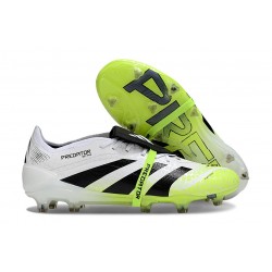 Adidas Predator Foldover Tongue Elite FG Ftwr Bianco Nero Core Limone Lucido