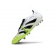 Adidas Predator Foldover Tongue Elite FG Ftwr Bianco Nero Core Limone Lucido