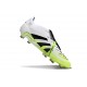 Adidas Predator Foldover Tongue Elite FG Ftwr Bianco Nero Core Limone Lucido