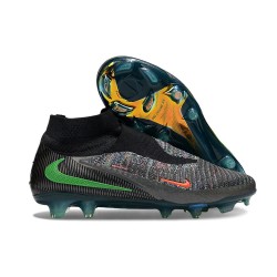 Nike Phantom 6 Elite High FG Nero Verde