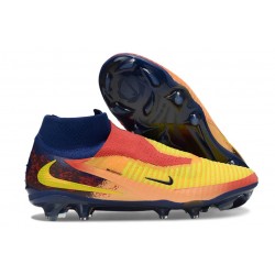 Nike Phantom 6 Elite High FG X Haaland Arancione Laser Lemon Venom Blu Void