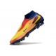 Nike Phantom 6 Elite High FG X Haaland Arancione Laser Lemon Venom Blu Void