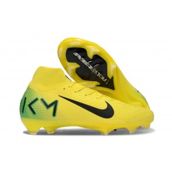 Nike Air Zoom Mercurial Superfly X Elite FG KM Giallo Verde Nero