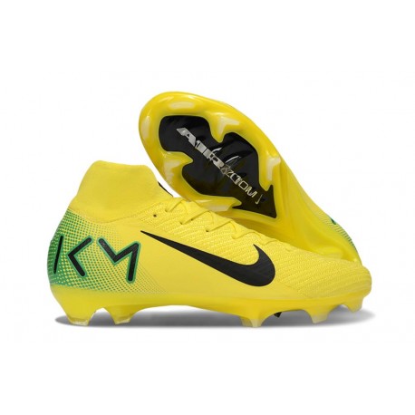 Nike Air Zoom Mercurial Superfly X Elite FG KM Giallo Verde Nero