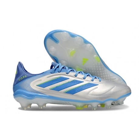 Scarpa da Clacio Adidas Copa Pure 3 FG Halo Blu Blu Fusion Limone Lucido