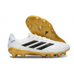 Scarpa da Clacio Adidas Copa Pure 3 FG Bianco Nero Core Oro Met
