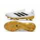 Scarpa da Clacio Adidas Copa Pure 3 FG Bianco Nero Core Oro Met