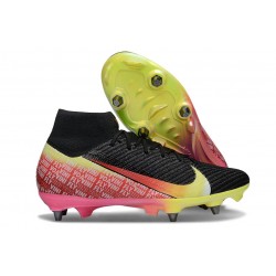 Nike Zoom Mercurial Superfly 10 Elite SG-Pro Nero Giallo Rosso Verde