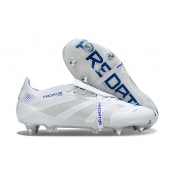 Scarpe da Calcio adidas Predator Elite FT SG Bianco Argento Blu