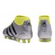 Scarpini Calcio Uomo - Adidas ACE 16.1 Primeknit FG/AG - Argenteo Nero Volt