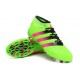 2016 Scarpini Calcio Adidas ACE 16.1 Primeknit FG/AG - Verde Solar Rosa Shock Nero